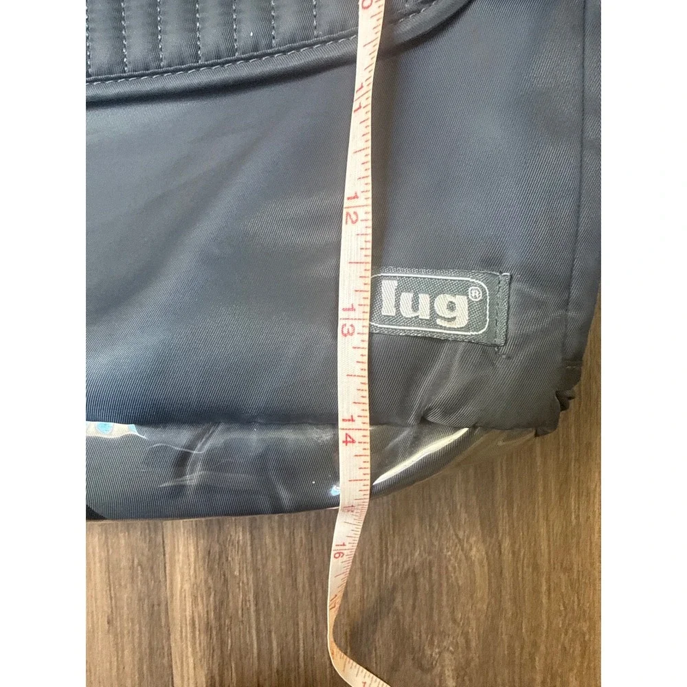 Lug Gray Crossbody Bag Messenger Bag Grey Quilted Nylon Travel Utility